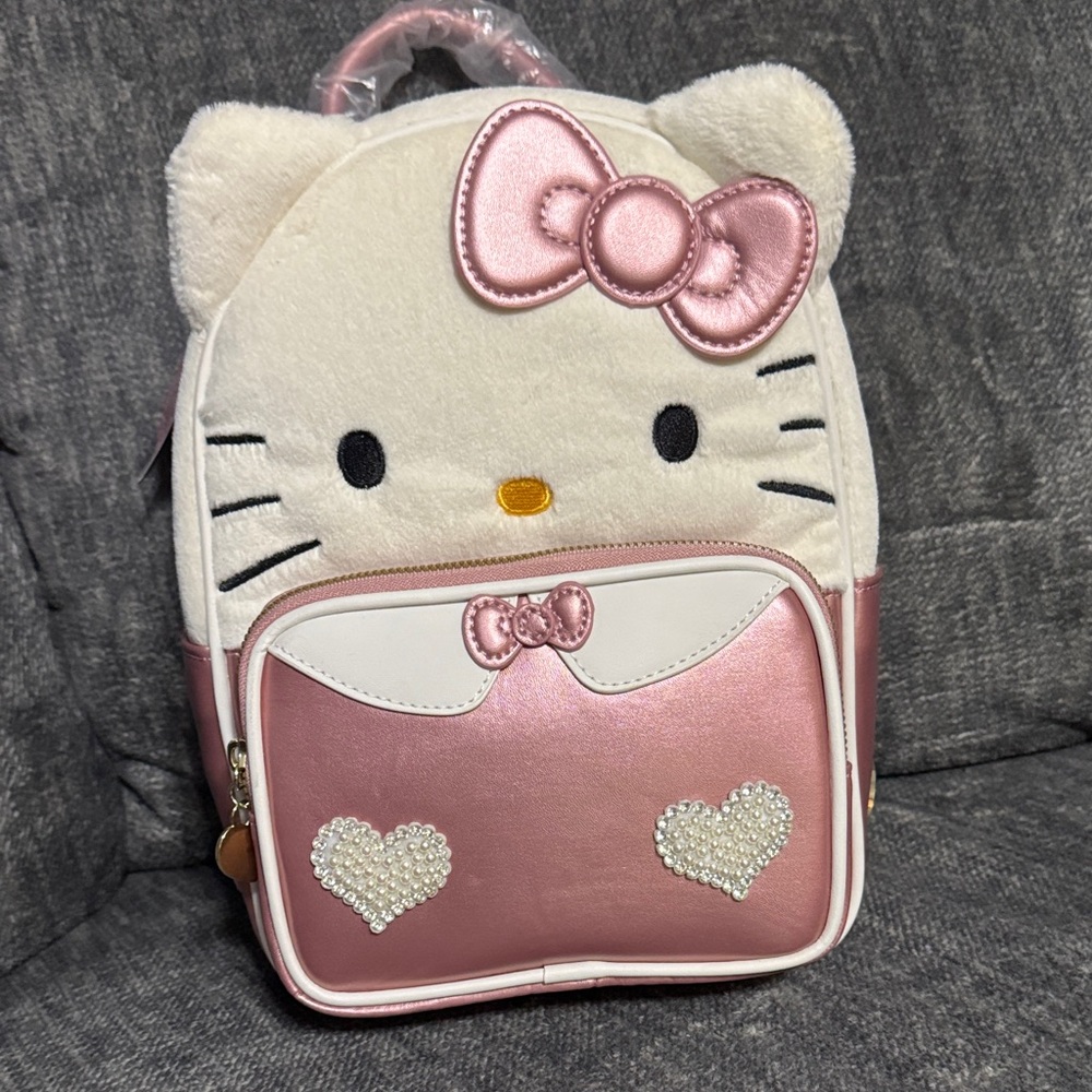 Hello Kitty Cream and Pink Mini Backpack NWT